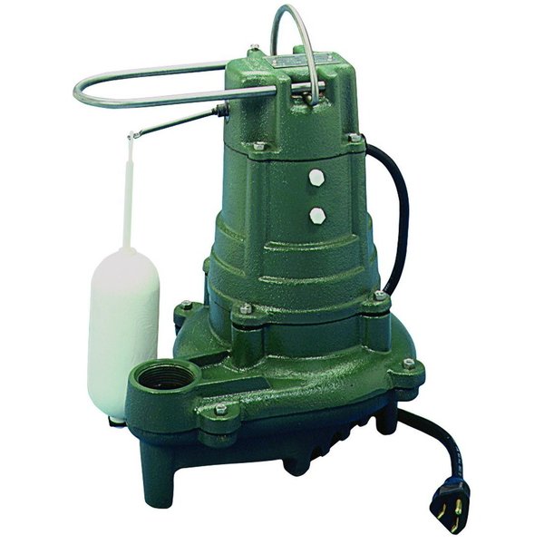 Zoeller Flow-Mate Series 1-1/2 in. 115V 10.7A 1/2 hp 93 gpm NPT Cast Iron Effluent Pump 137-0001